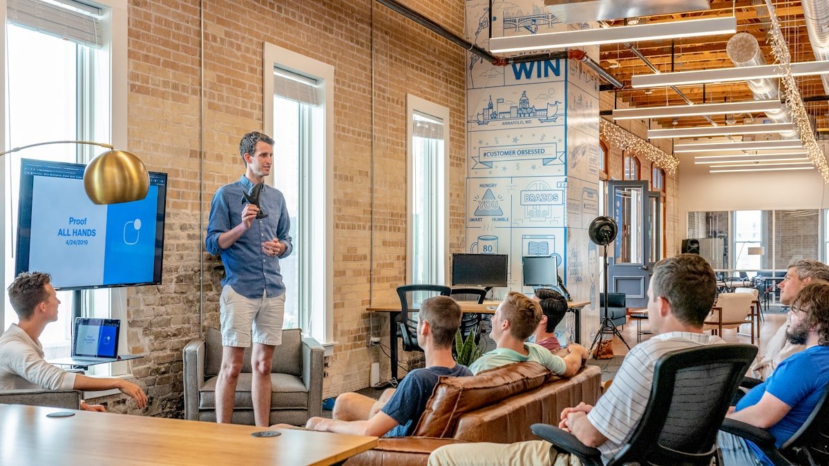 New employee onboarding session